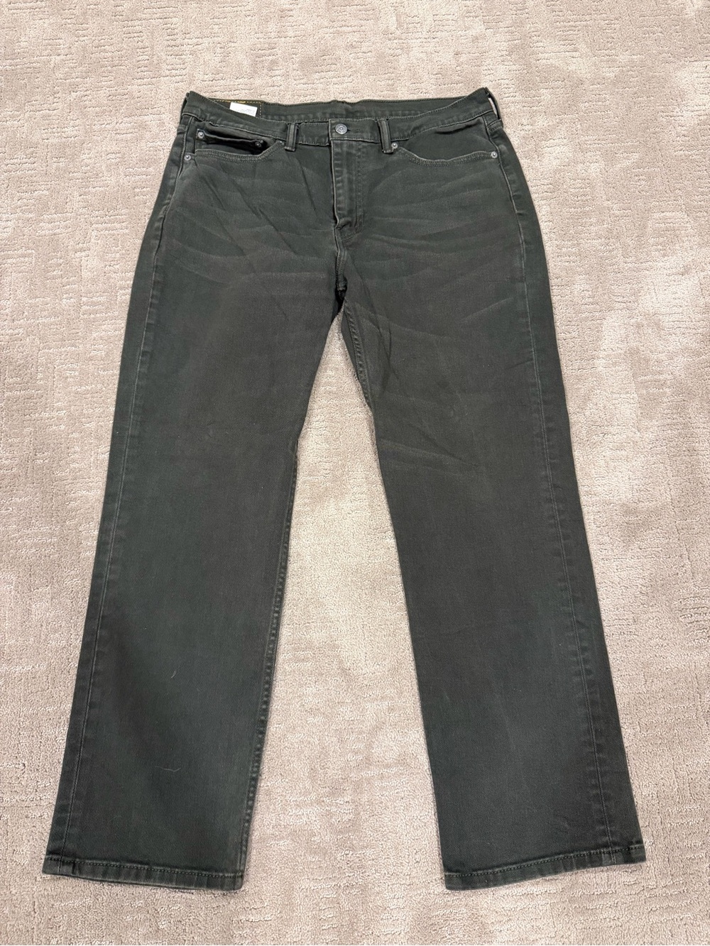 Levi & Strauss 514 Men's Jeans 36x30 Green Olive Denim